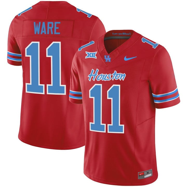 Men's Houston Cougars 2023 Oilers Inspired Vapor Jersey - All Stitched