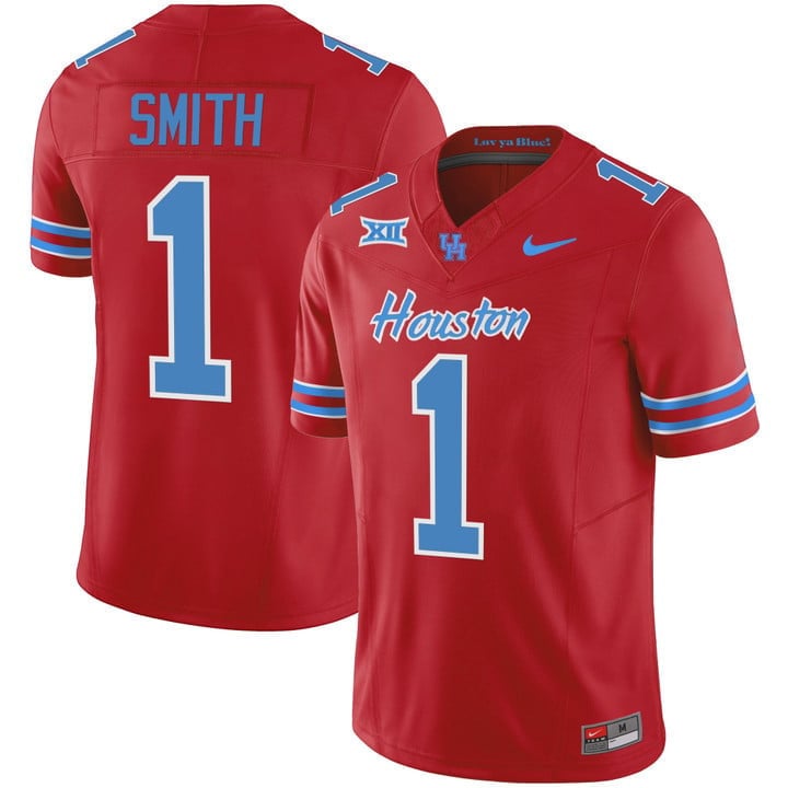 Men's Houston Cougars 2023 Oilers Inspired Vapor Jersey - All Stitched