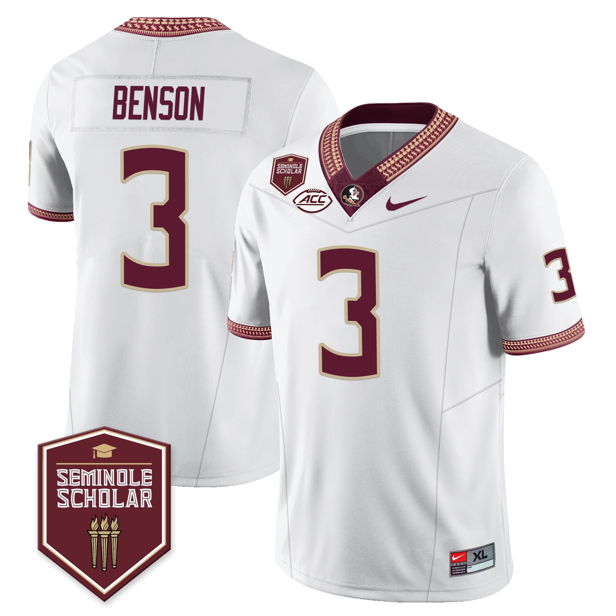 Menâs Florida State Seminoles Football Vapor Jersey â All Stitched