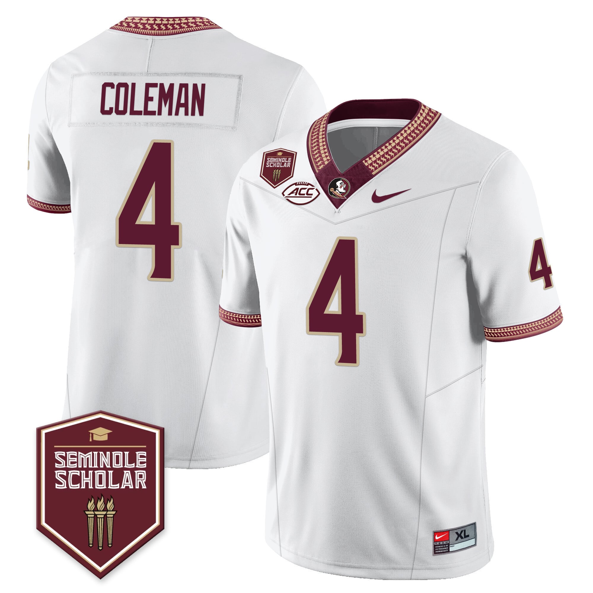 Menâs Florida State Seminoles Football Vapor Jersey â All Stitched
