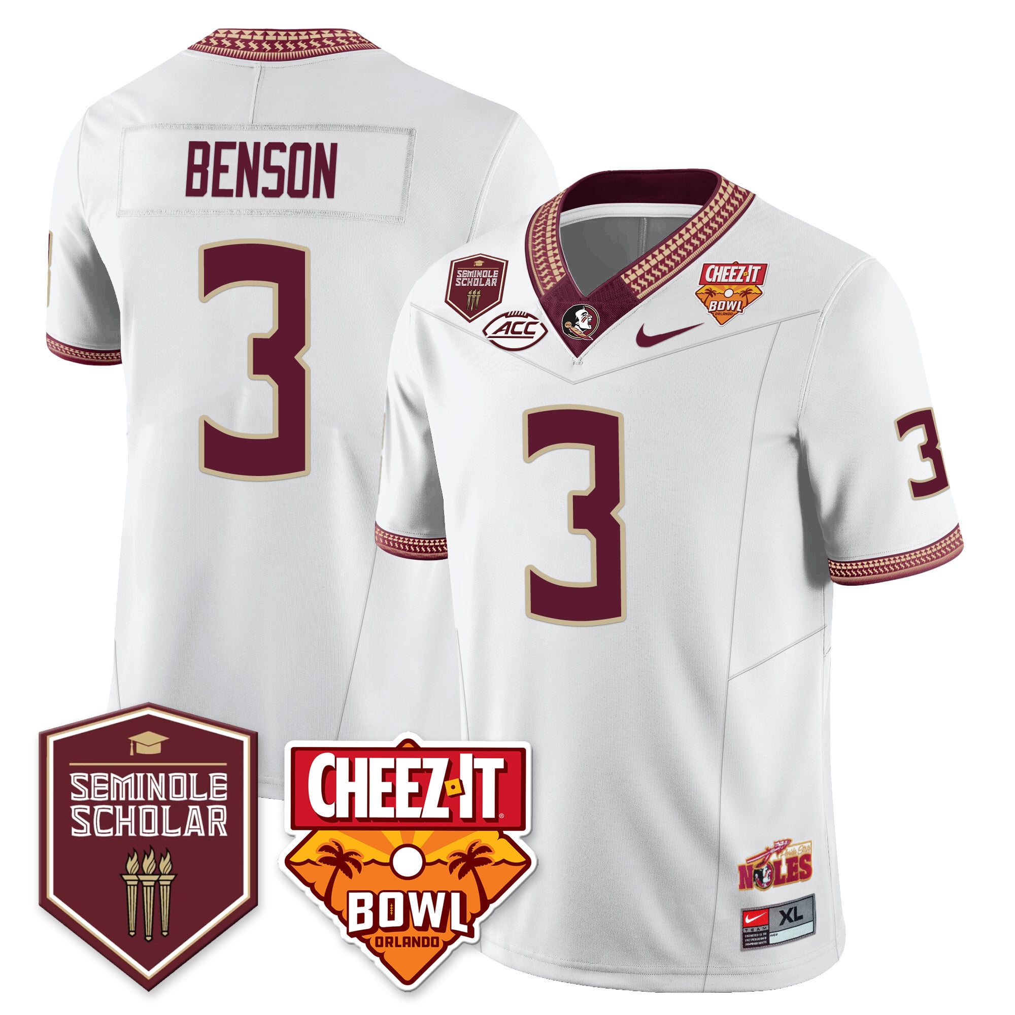Menâs Florida State Seminoles Football Vapor Jersey â All Stitched