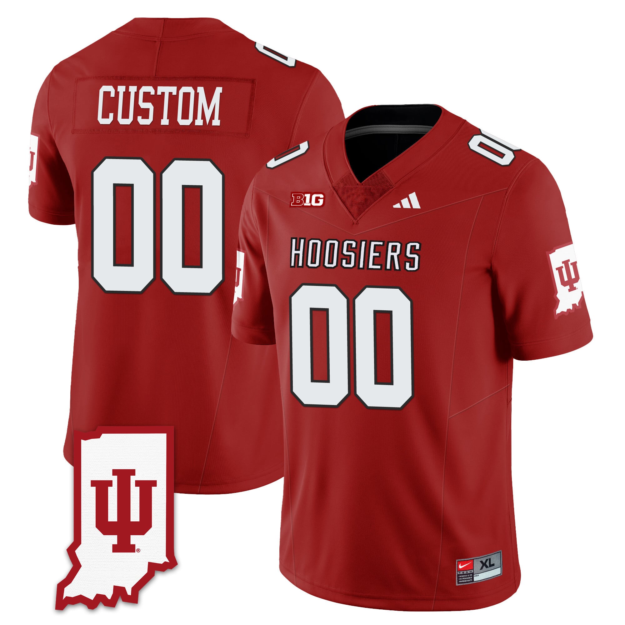 Custom Indiana Hoosiers Football Limited Vapor Jersey - All Stitched