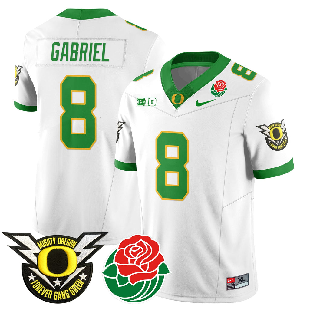 Men's Oregon Ducks 2024 Rose Bowl Jersey N2 - All Stitched 412VTHNJS003