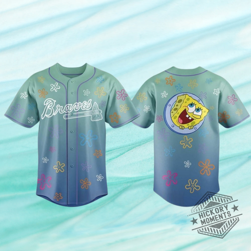 Atlanta Braves Spongebob Squarepants Night 2026 Baseball Jersey