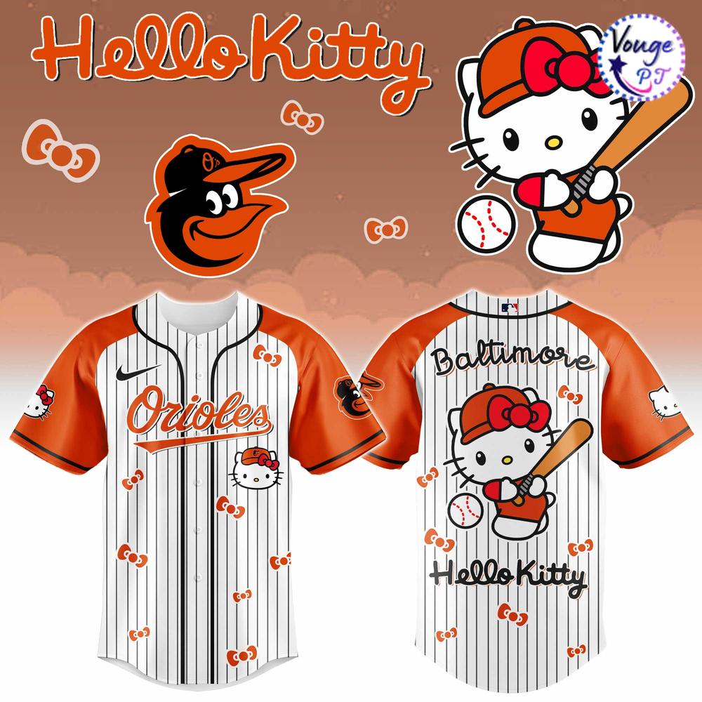 Baltimore Orioles x Hello Kitty 2026 Baseball Jersey