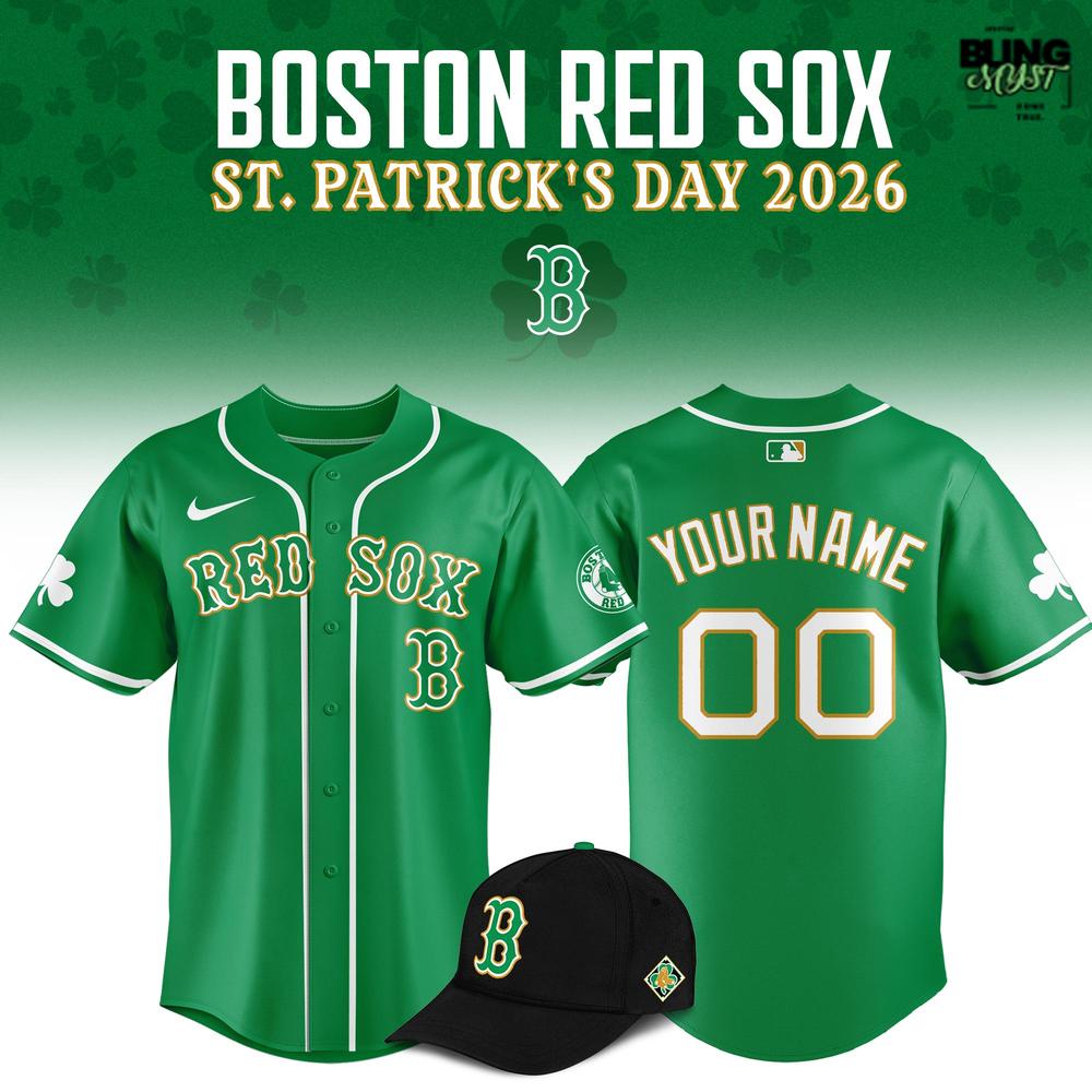Boston Red Sox 2026 St. Patrick's Day Baseball Jersey
