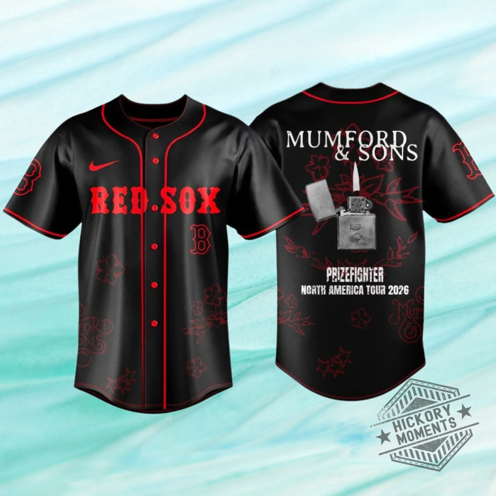 Boston Red Sox X Mumford Sons Prizefighter North America Tour 2026 Edition Baseball Jersey