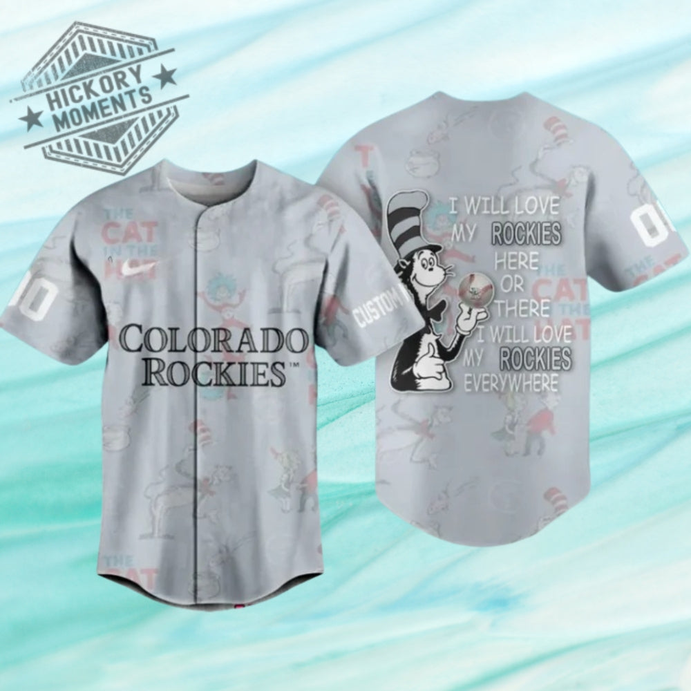 Colorado Rockies X Dr Seuss Baseball Jersey