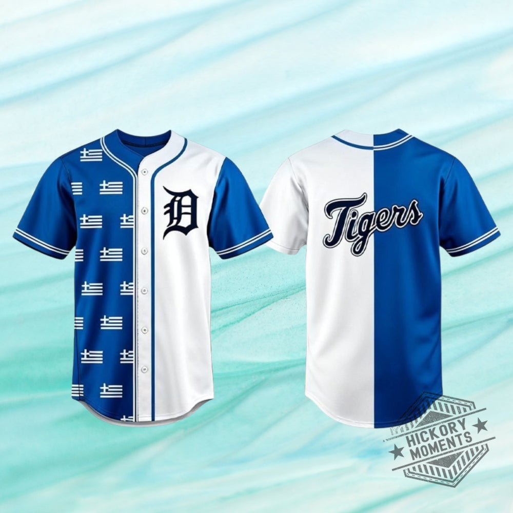 Detroit Tigers X Greek Heritage Night 2026 Celebration Baseball Jersey