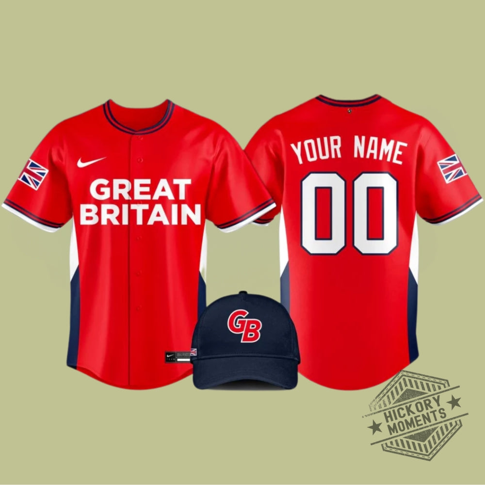 Great Britain Baseball 2026 World Baseball Classic Baseball Jersey