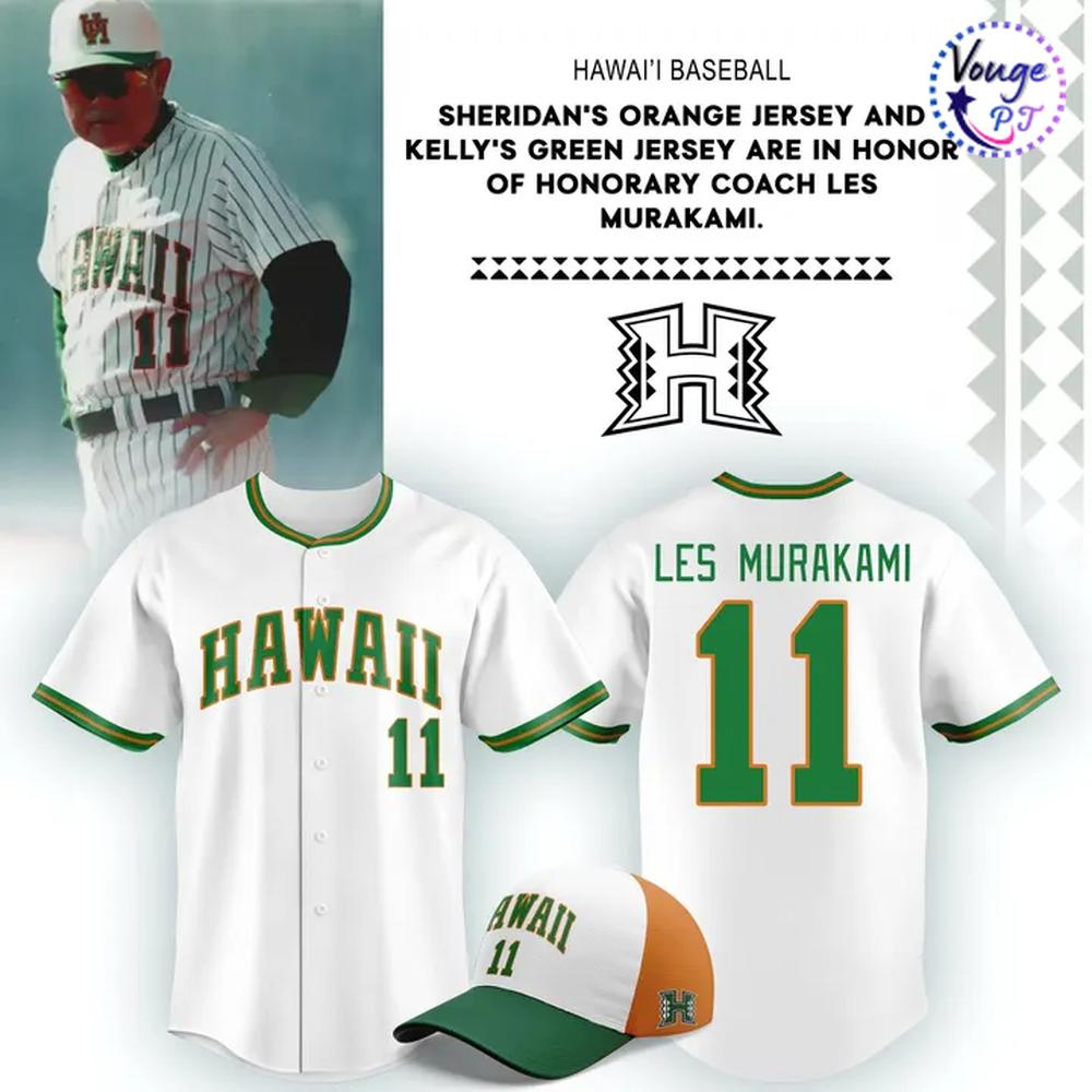 Hawaii Rainbow Warriors Honor Coach Les Murakami 2026 Baseball Jersey