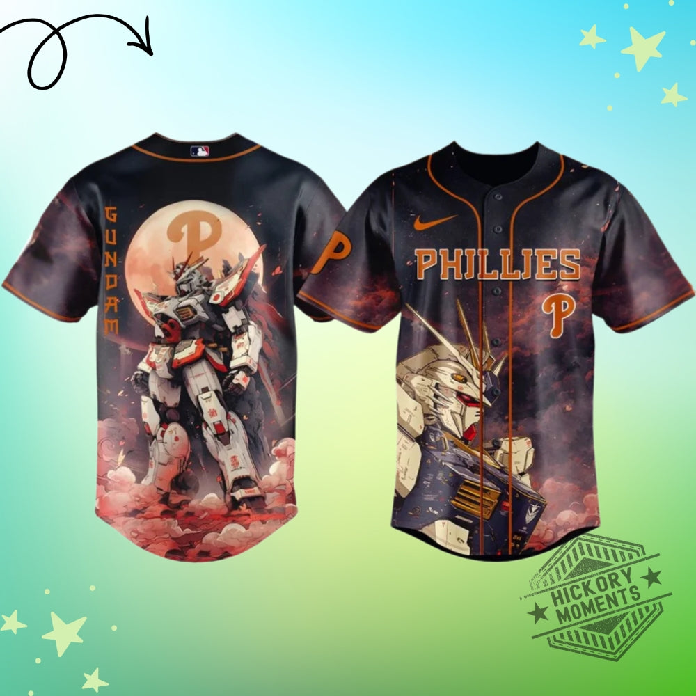 Philadelphia Phillies X Gundam Edition Baseball Jersey