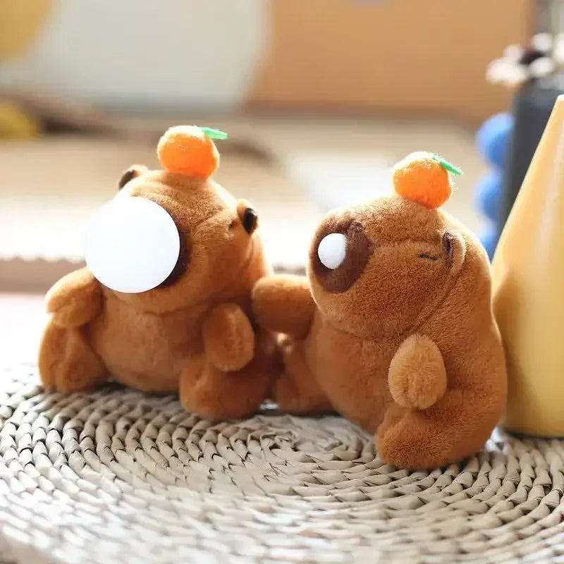 Capybara Plush Toy - Portable Bubble Blower | Keychain & Bag Pendant | Cute Gift for Students