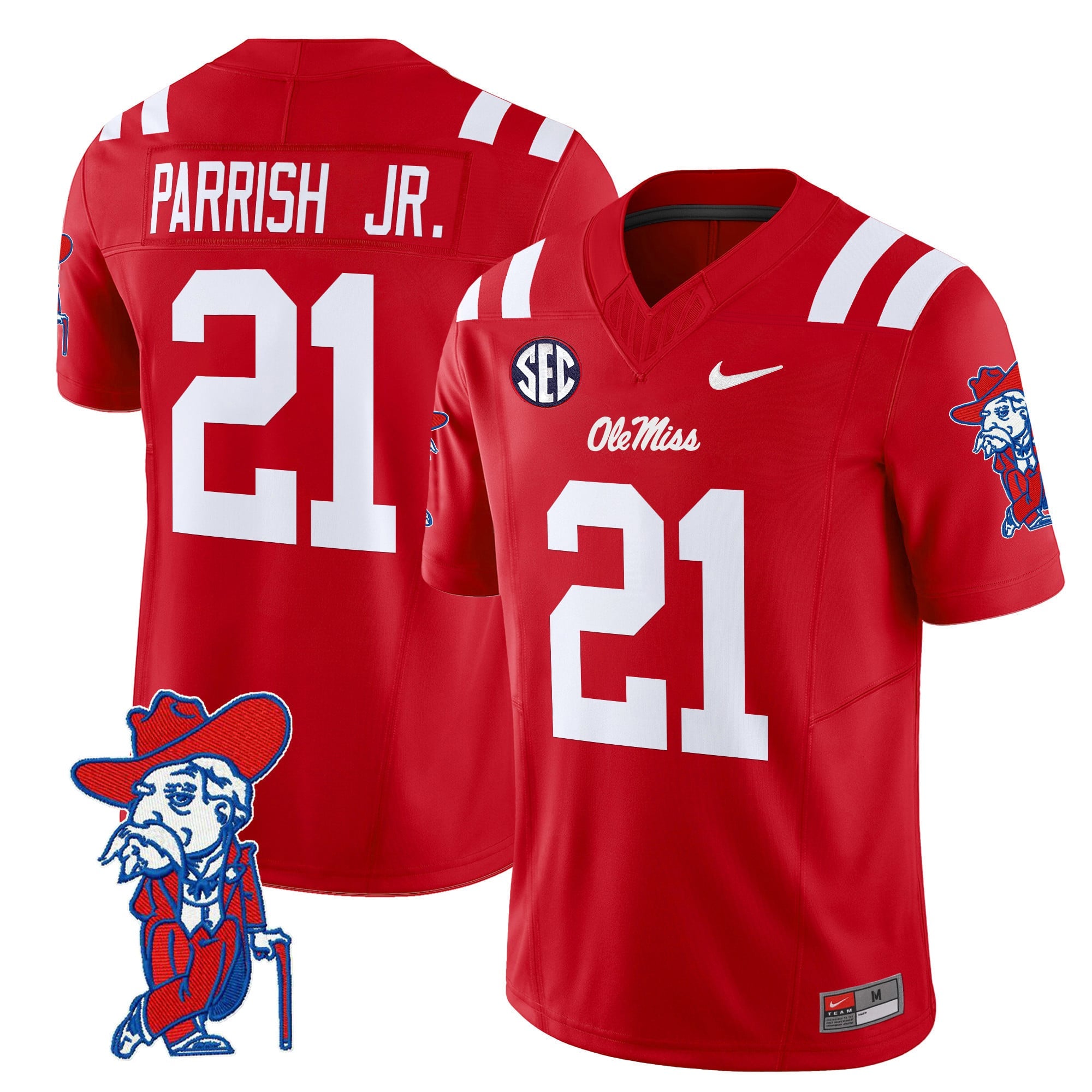 Men's Ole Miss Rebels 2024 Vapor Limited Jersey V2 - All Stitched
