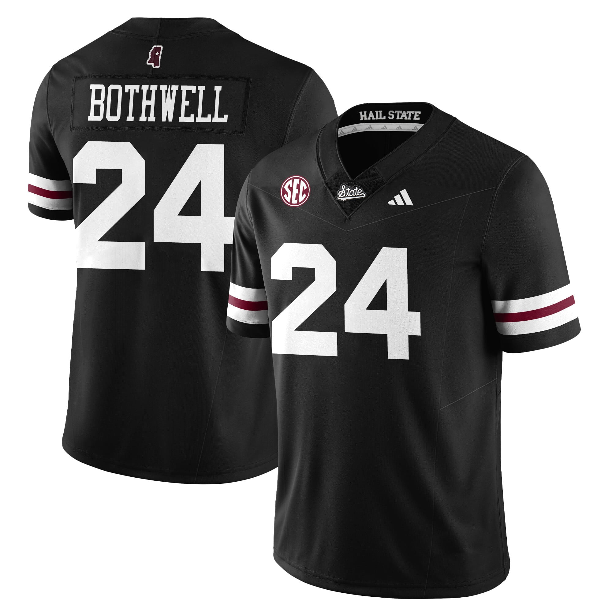 Custom Mississippi State Football "Darkness" Limited Jersey - All Stitched