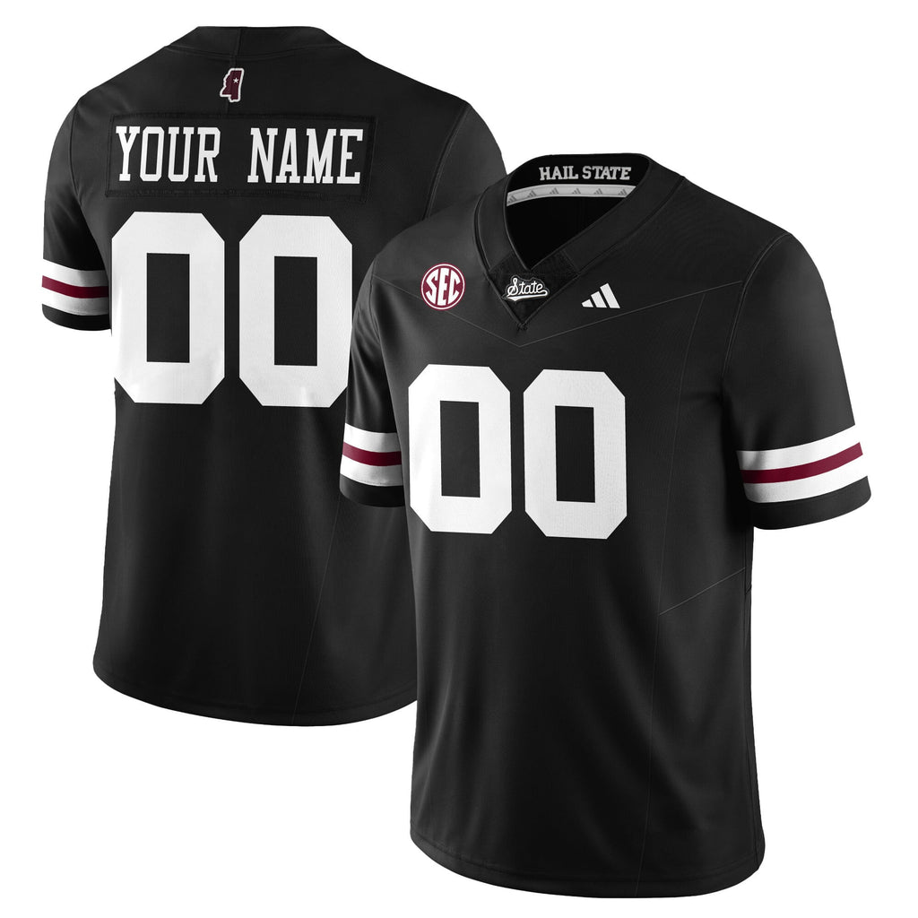 Custom Mississippi State Football "Darkness" Limited Jersey - All Stitched