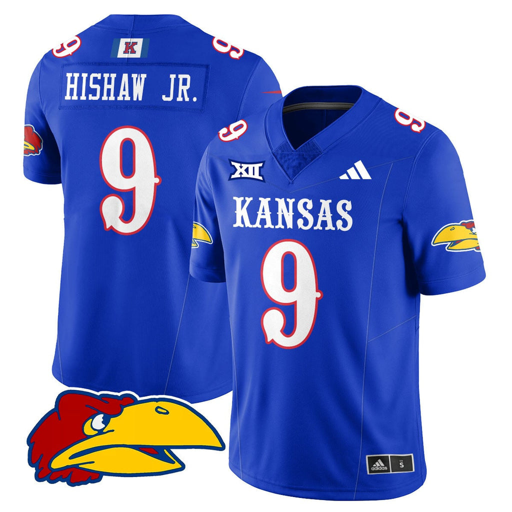 Custom Kansas Jayhawks Football 2025 Limited Jersey - All Stitched