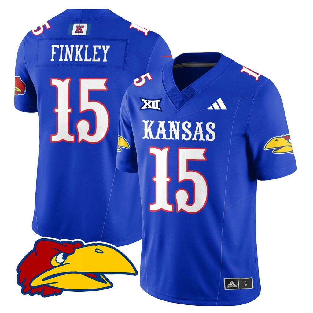 Custom Kansas Jayhawks Football 2025 Limited Jersey - All Stitched