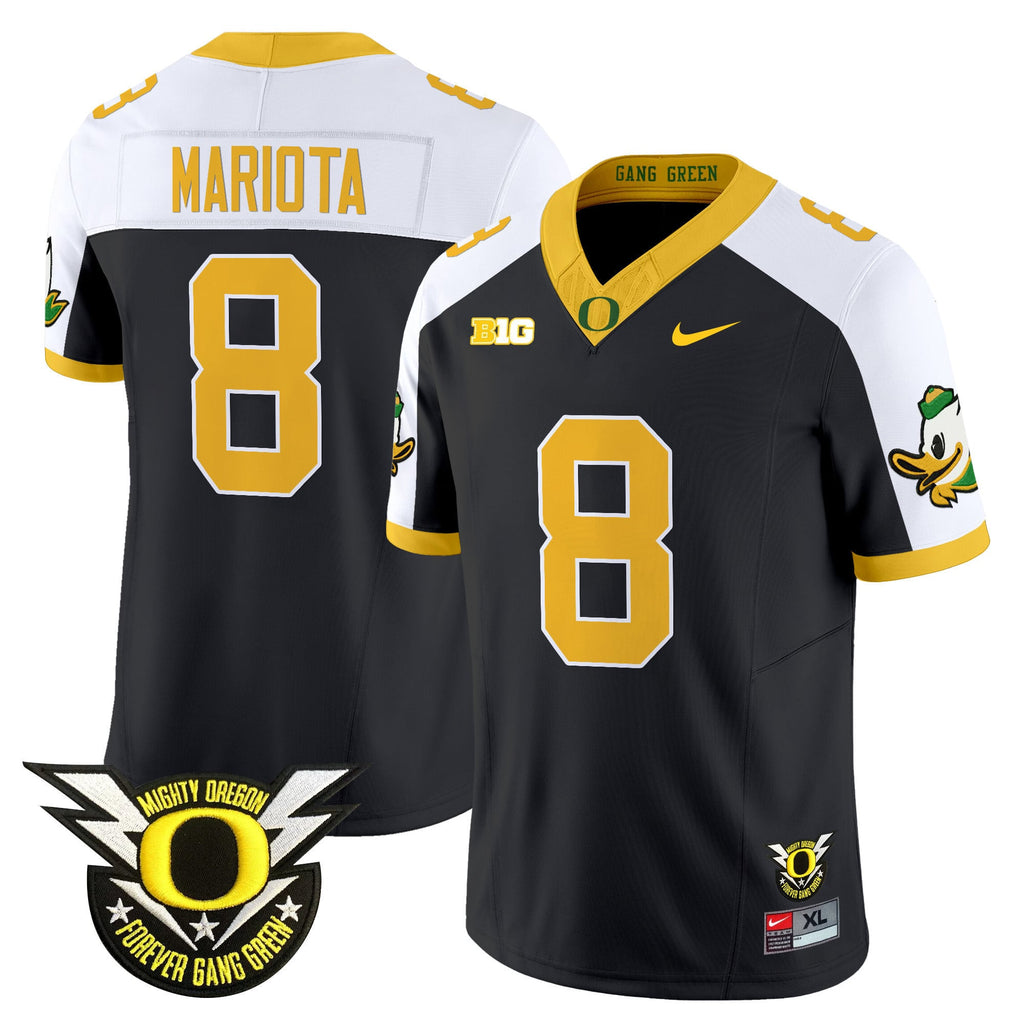 Men's Oregon Ducks 2024 Forever Gang Green & BIG Patch Vapor Limited Jersey - All Stitched
