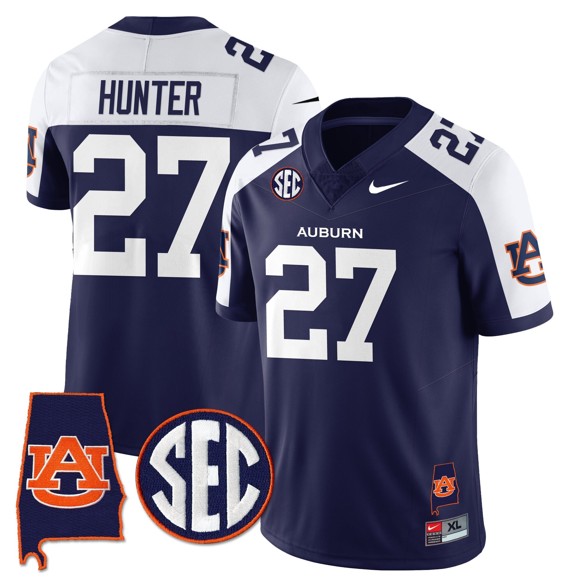 Auburn Tigers Alabama Patch Vapor Limited Jersey - All Stitched