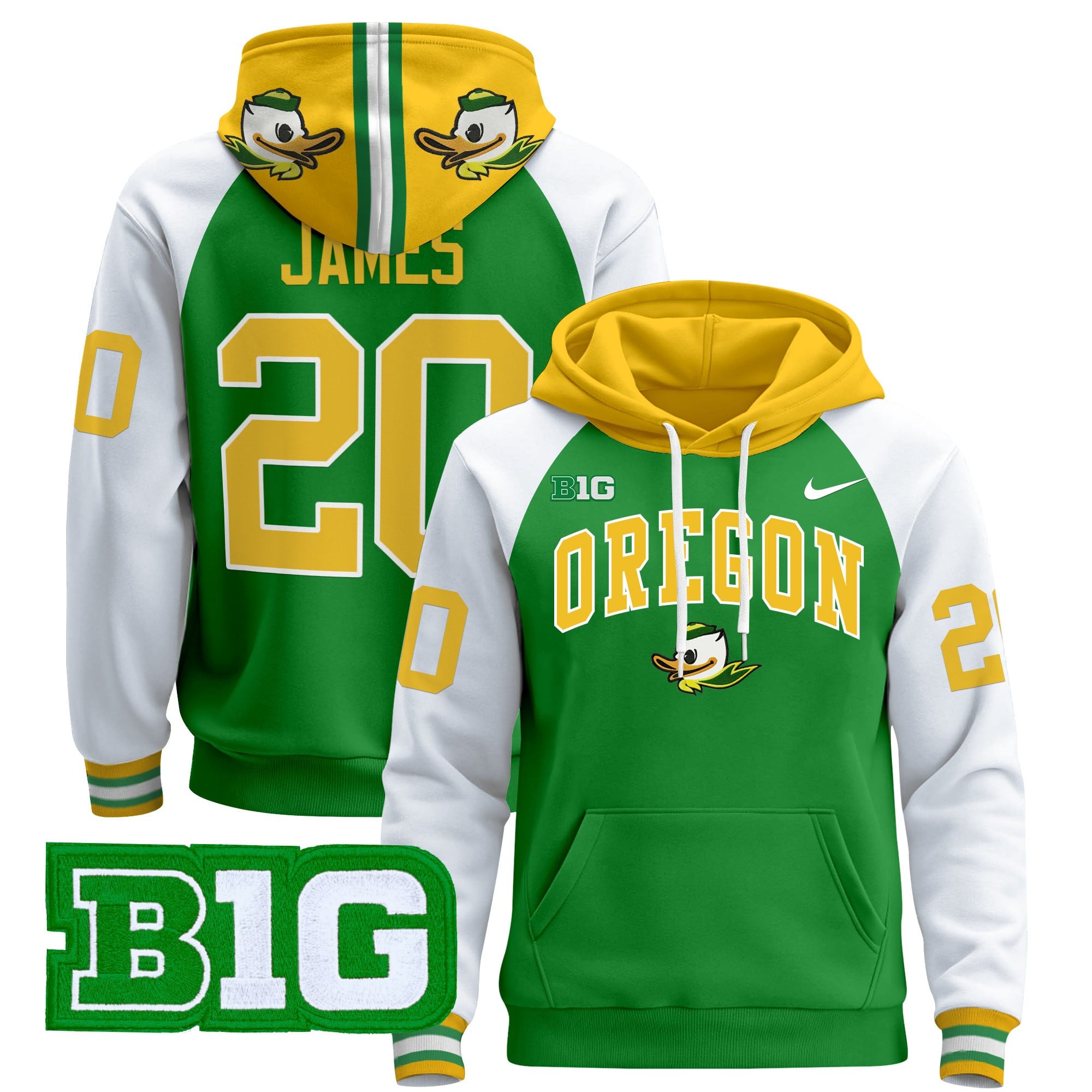 Oregon Ducks 2024 Pullover Hoodie V4