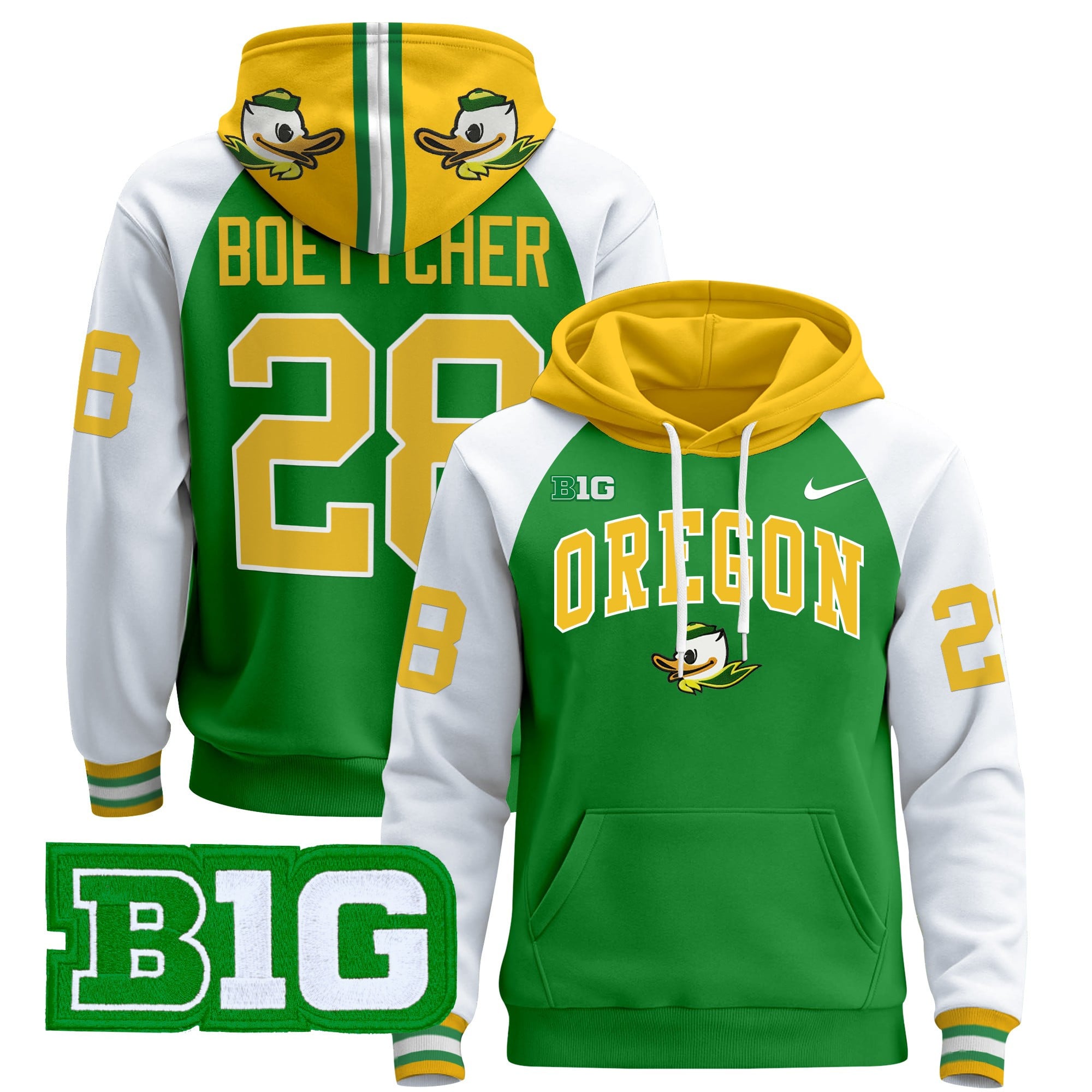 Oregon Ducks 2024 Pullover Hoodie V4