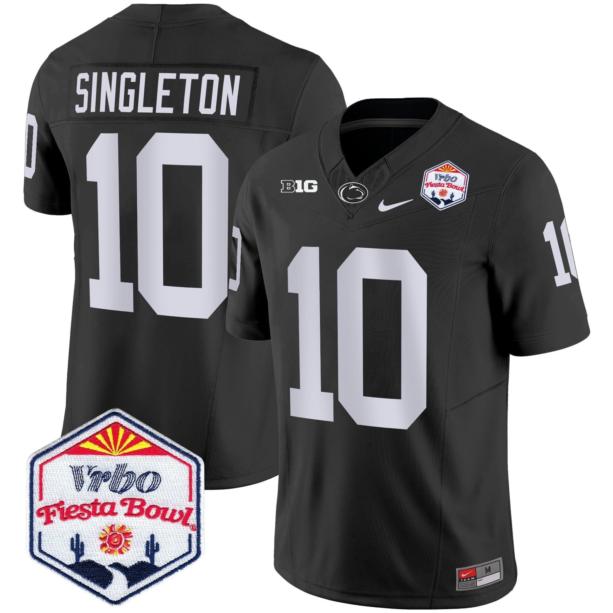Men's Penn State Nittany Lions 2024 The Fiesta Bowl Patch Vapor Limited Jersey - All Stitched