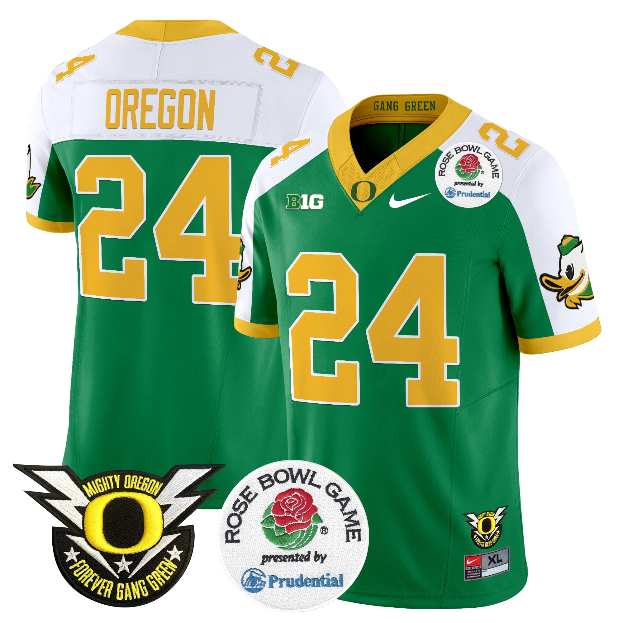 Men's Oregon Ducks 2024 Rose Bowl Vapor Limited Jersey - All Stitched