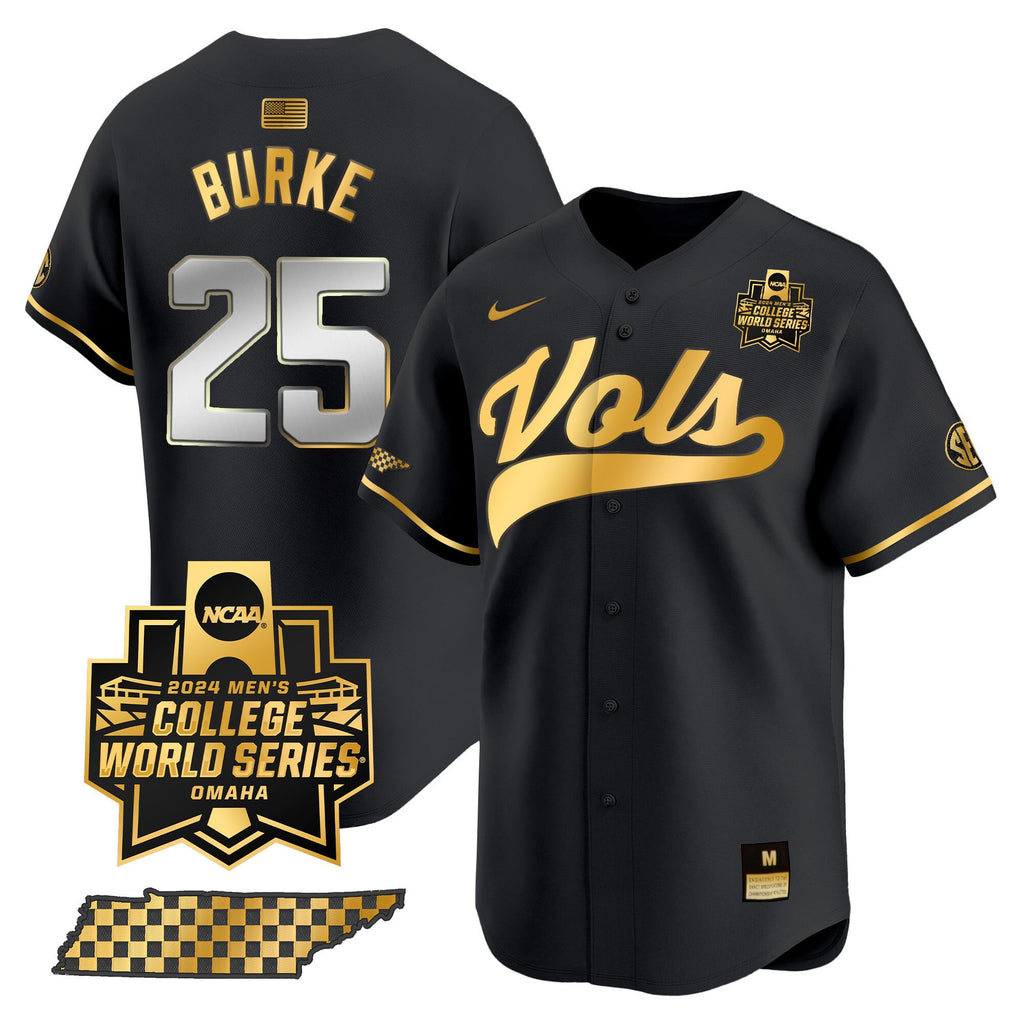 Men's Tennessee Volunteers 2024 College World Series Vapor Premier Limited Jersey V2 - All Stitched