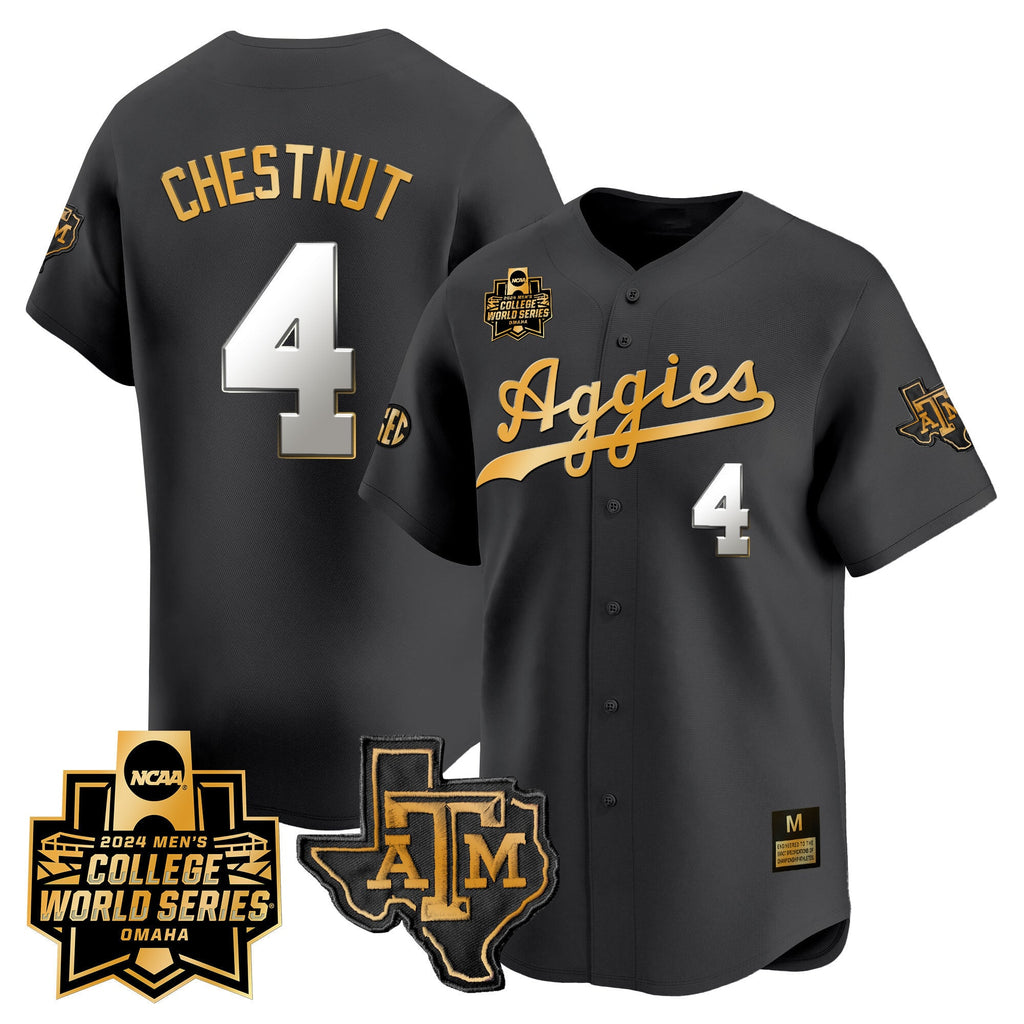 Men's Texas A&M Aggies 2024 College World Series Vapor Premier Limited Jersey - All Stitched