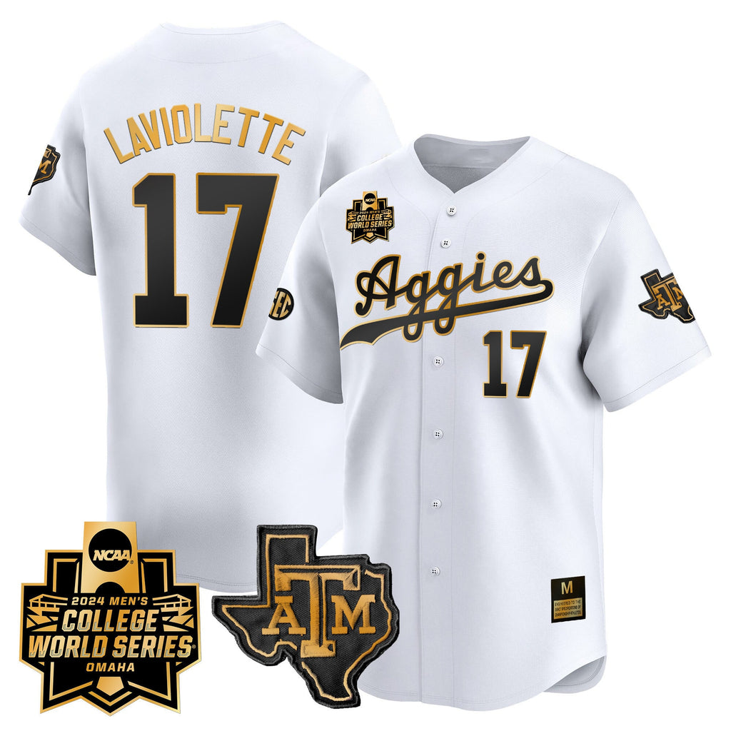 Men's Texas A&M Aggies 2024 College World Series Vapor Premier Limited Jersey - All Stitched