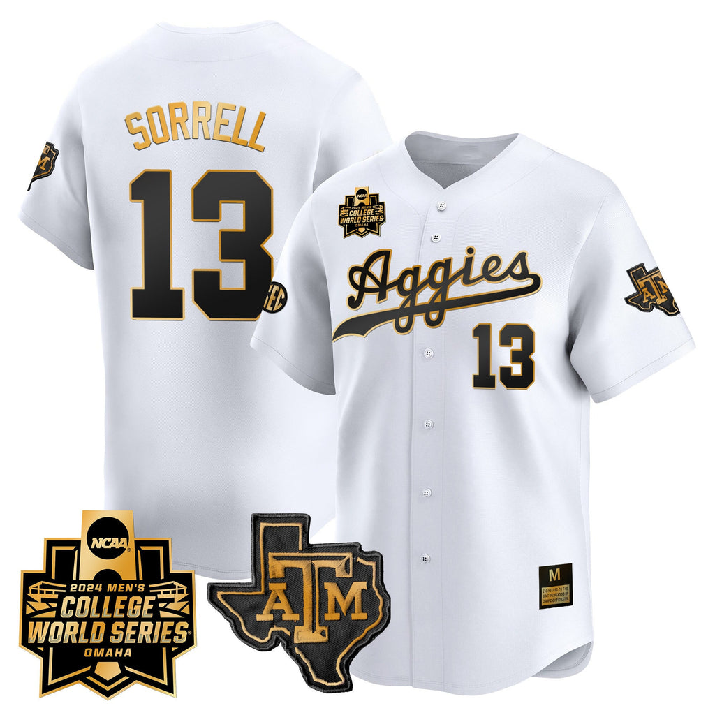 Men's Texas A&M Aggies 2024 College World Series Vapor Premier Limited Jersey - All Stitched