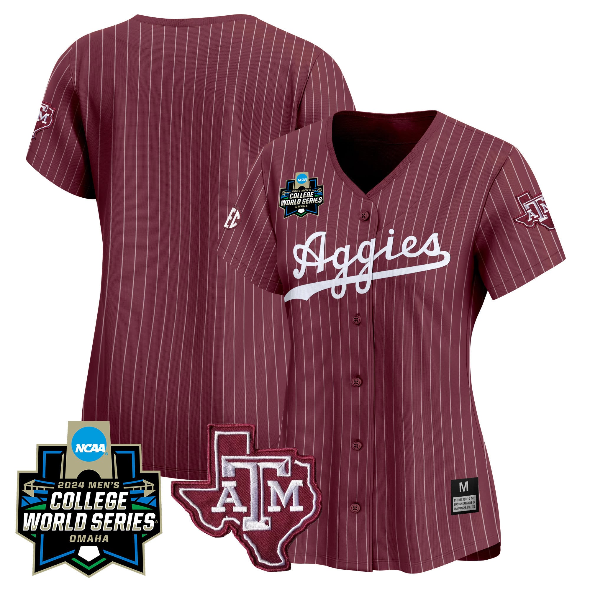 Women's Texas A&M Aggies 2024 College World Series Vapor Premier Limited Jersey - All Stitched