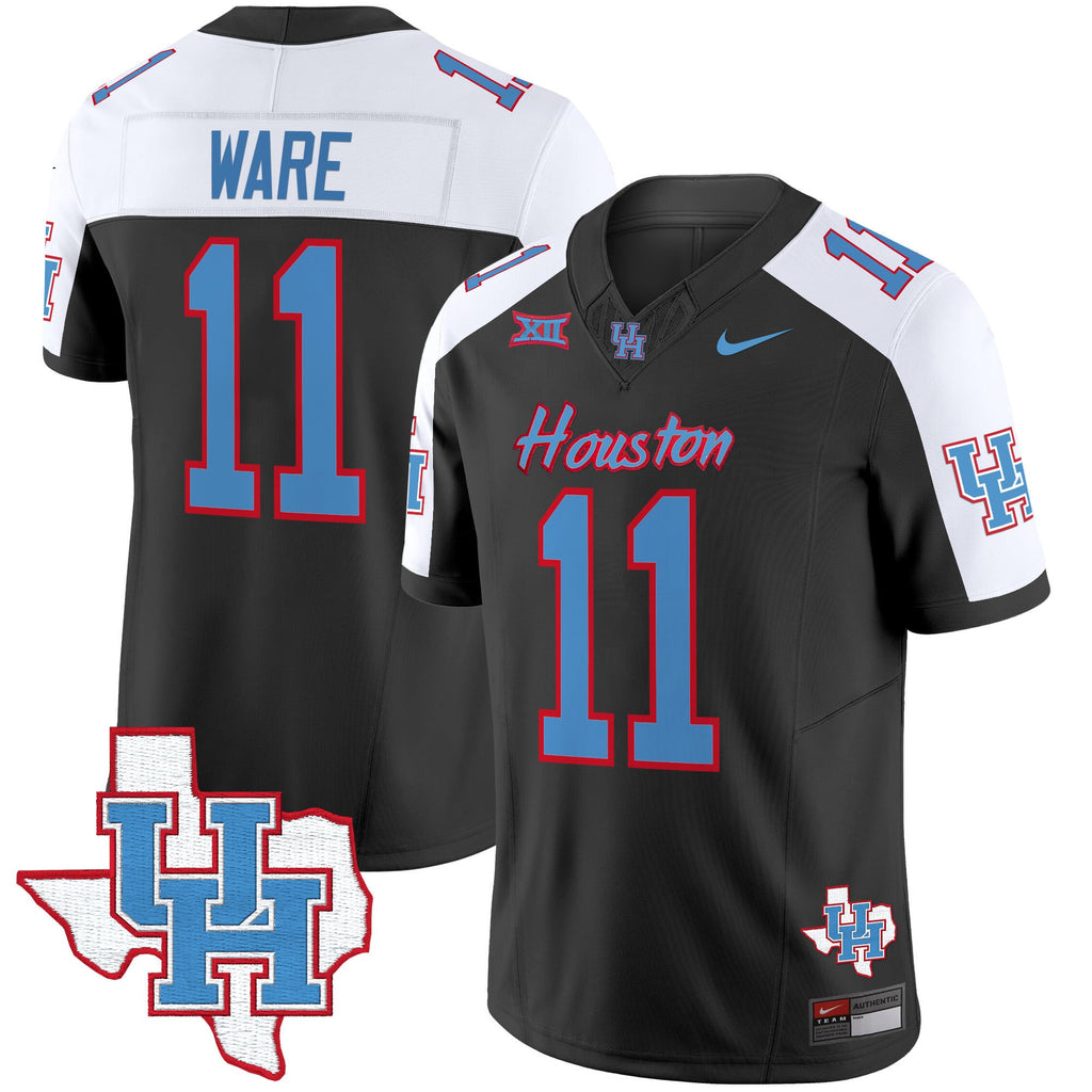 Men's Houston Cougars 2024 Oilers Inspired Vapor Limited Jersey - All Stitched