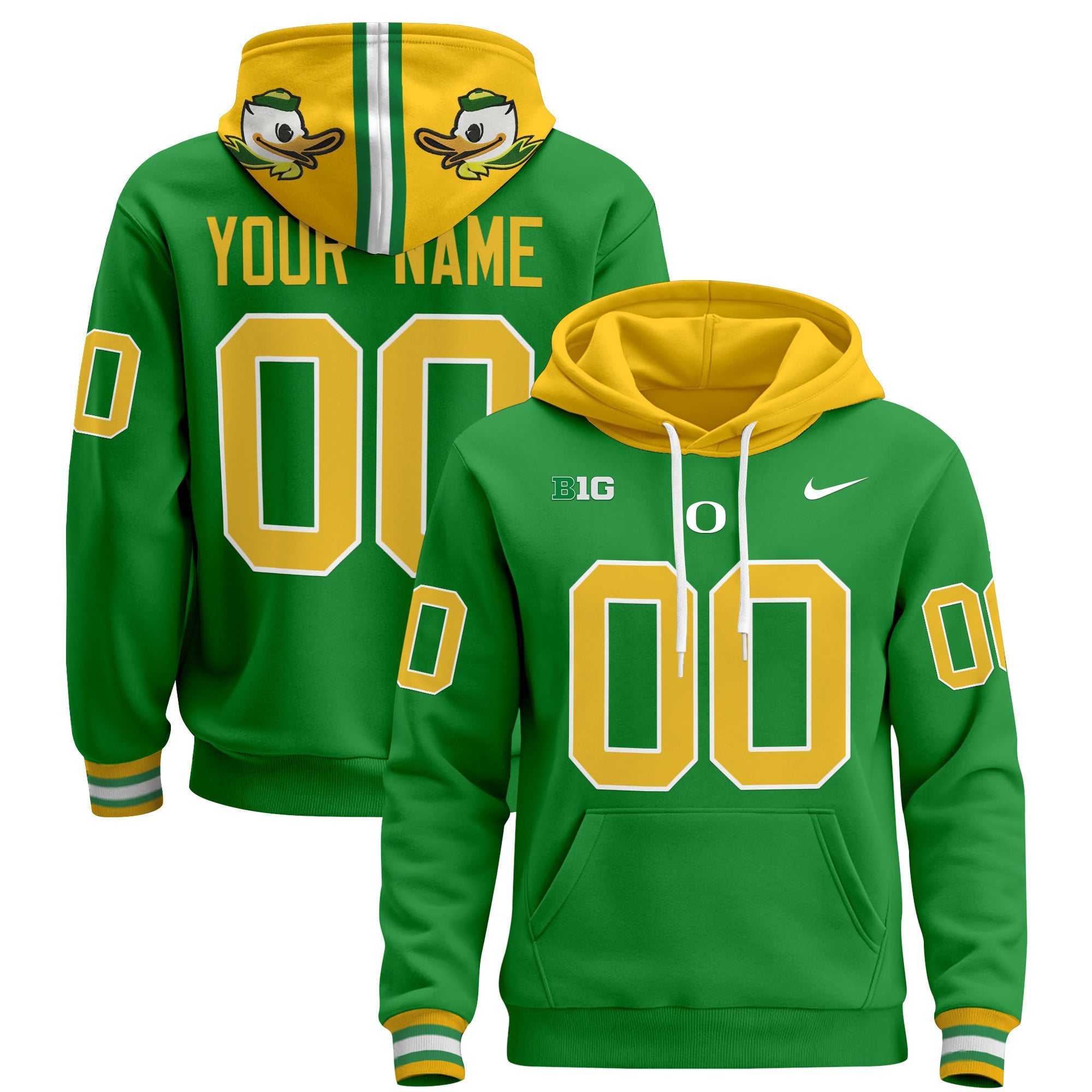 Oregon Ducks 2024 Custom Pullover Hoodie
