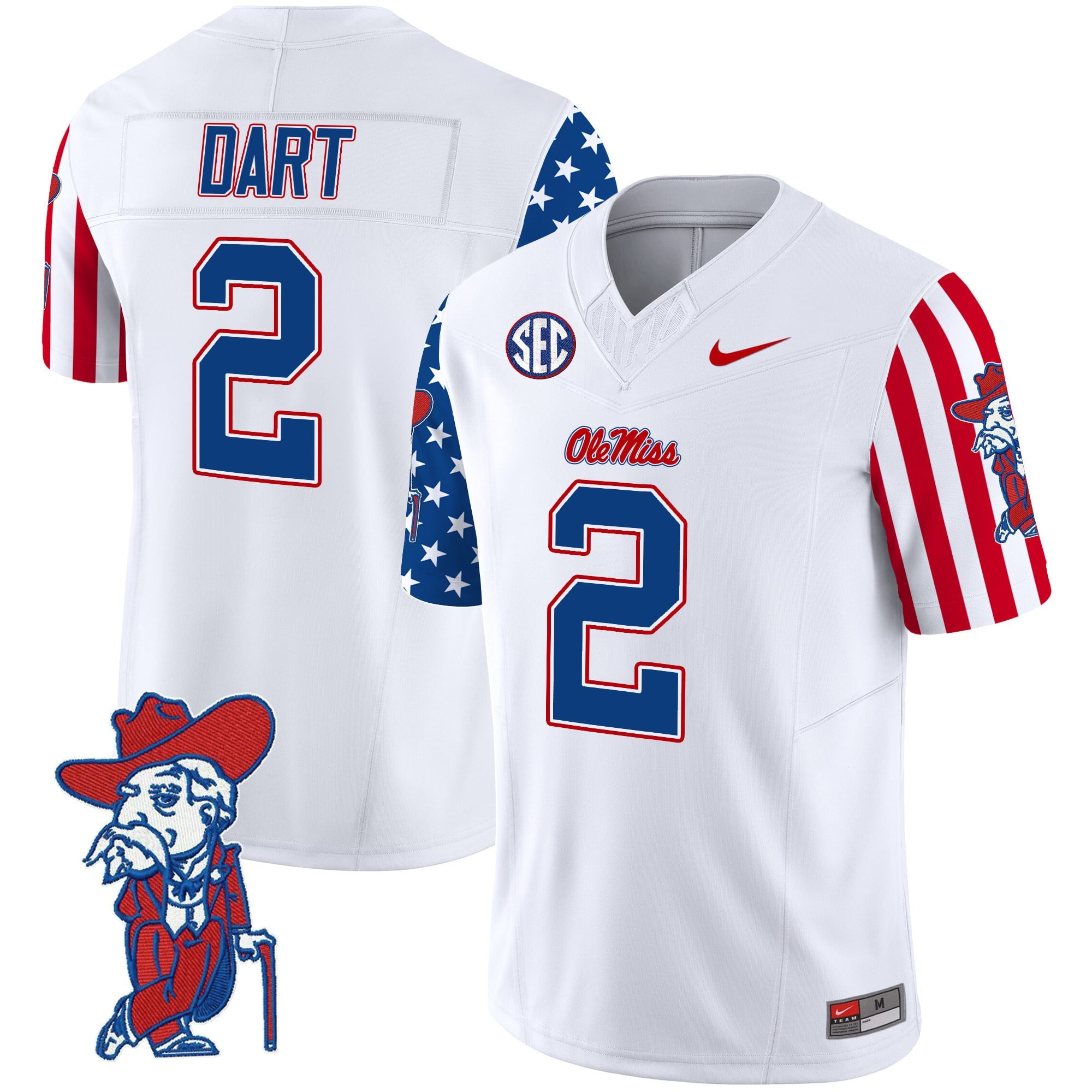 Men's Ole Miss Rebels American Style Vapor Limited Jersey - All Stitched