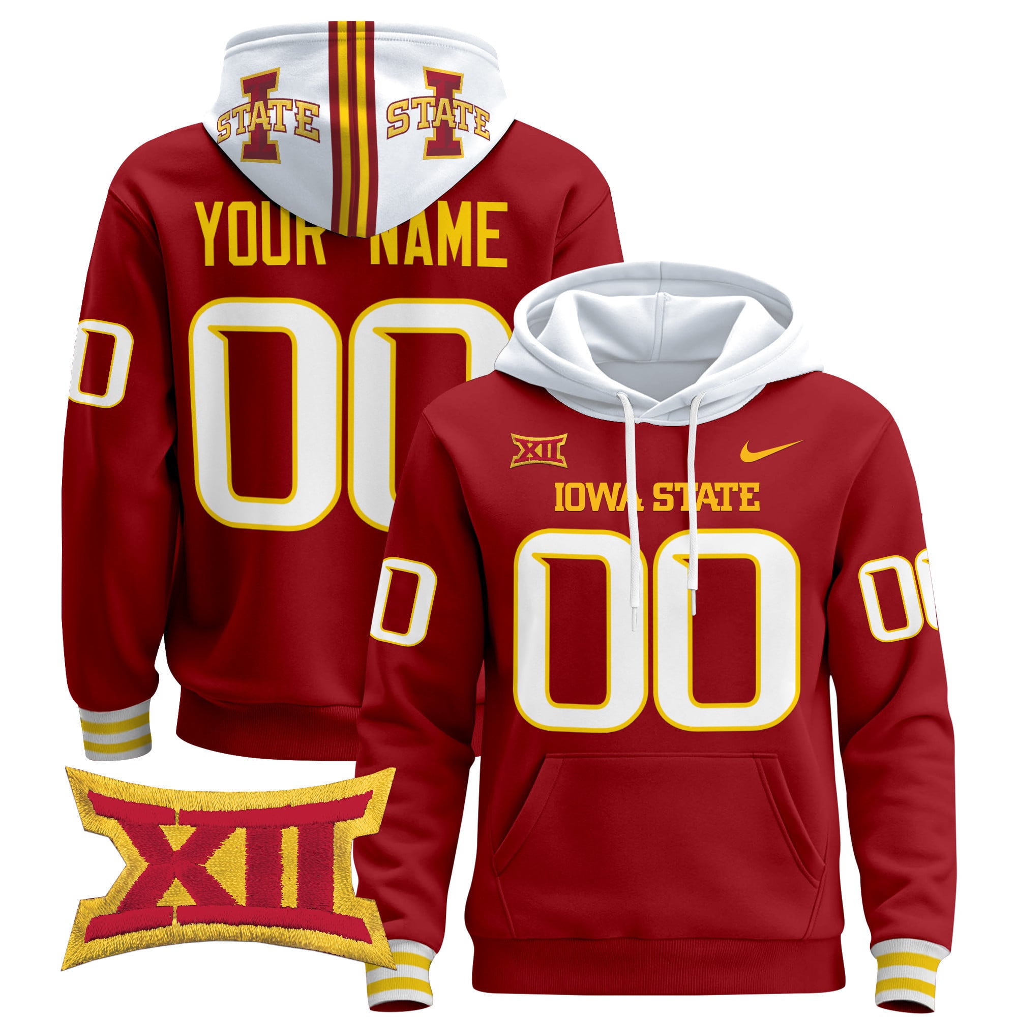 Iowa State Cyclones 2024 Custom Pullover Hoodie