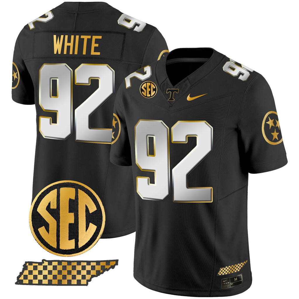 Men's Tennessee Volunteers 2024 Gold Vapor Limited Jersey V2 - All Stitched