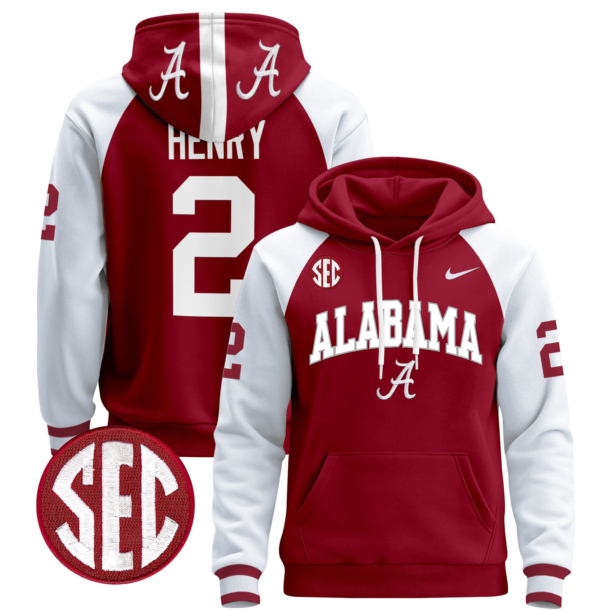 Men's Alabama Crimson Tide 2024 Pullover Hoodie V3