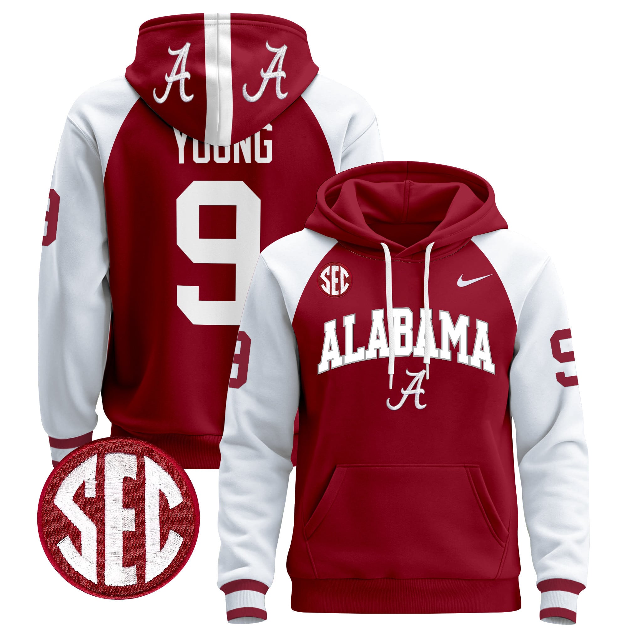 Men's Alabama Crimson Tide 2024 Pullover Hoodie V3
