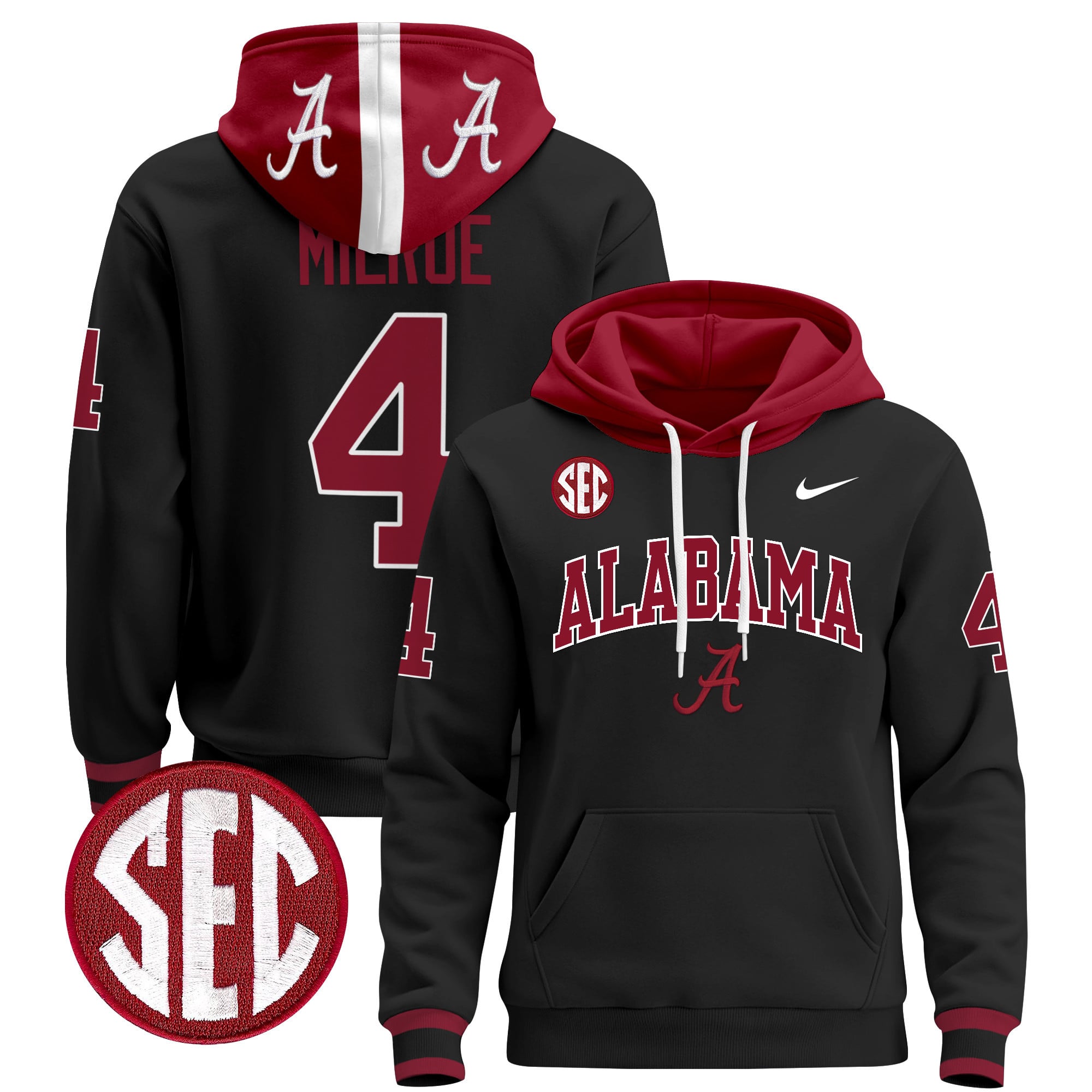 Men's Alabama Crimson Tide 2024 Pullover Hoodie V3