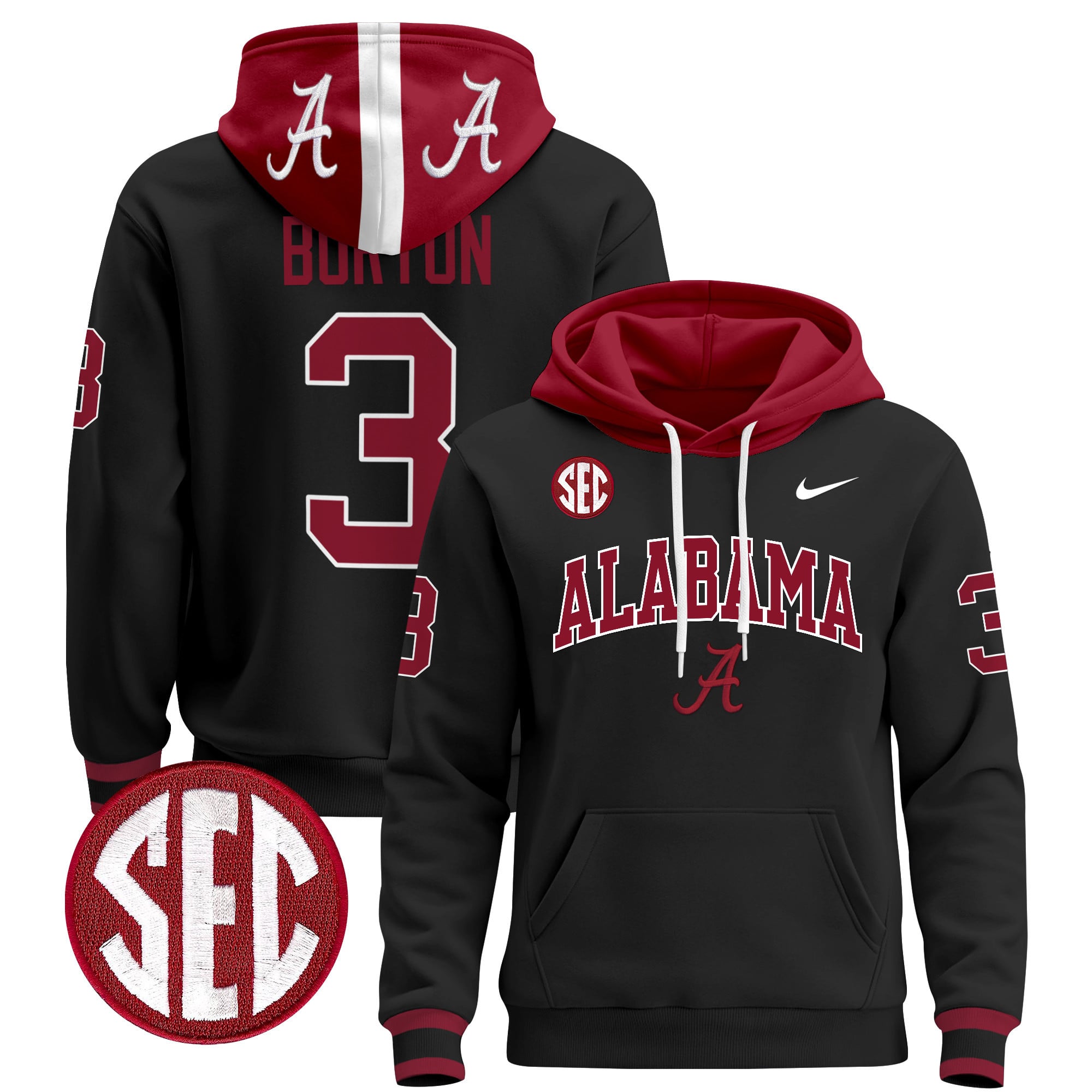 Men's Alabama Crimson Tide 2024 Pullover Hoodie V3