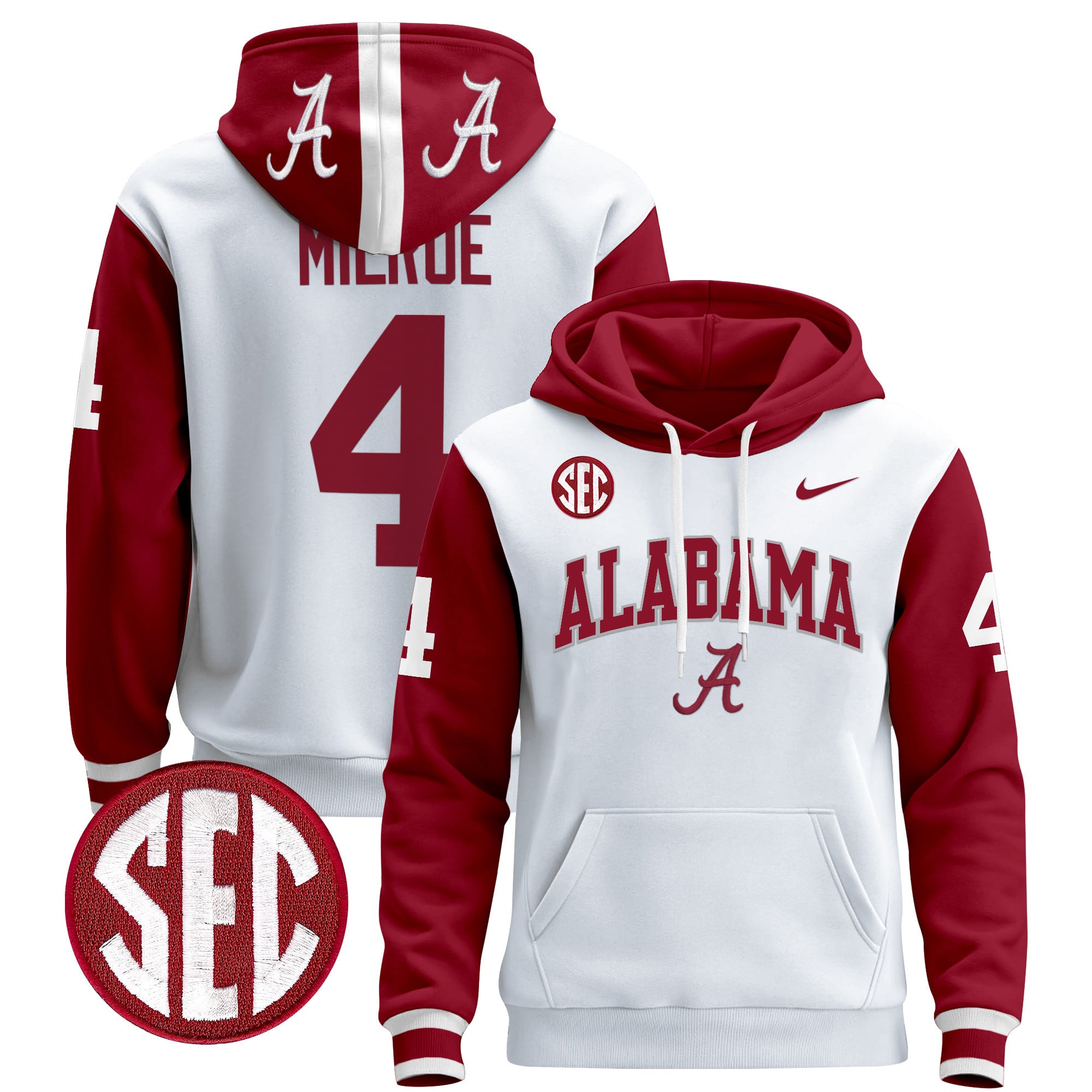 Men's Alabama Crimson Tide 2024 Pullover Hoodie V3