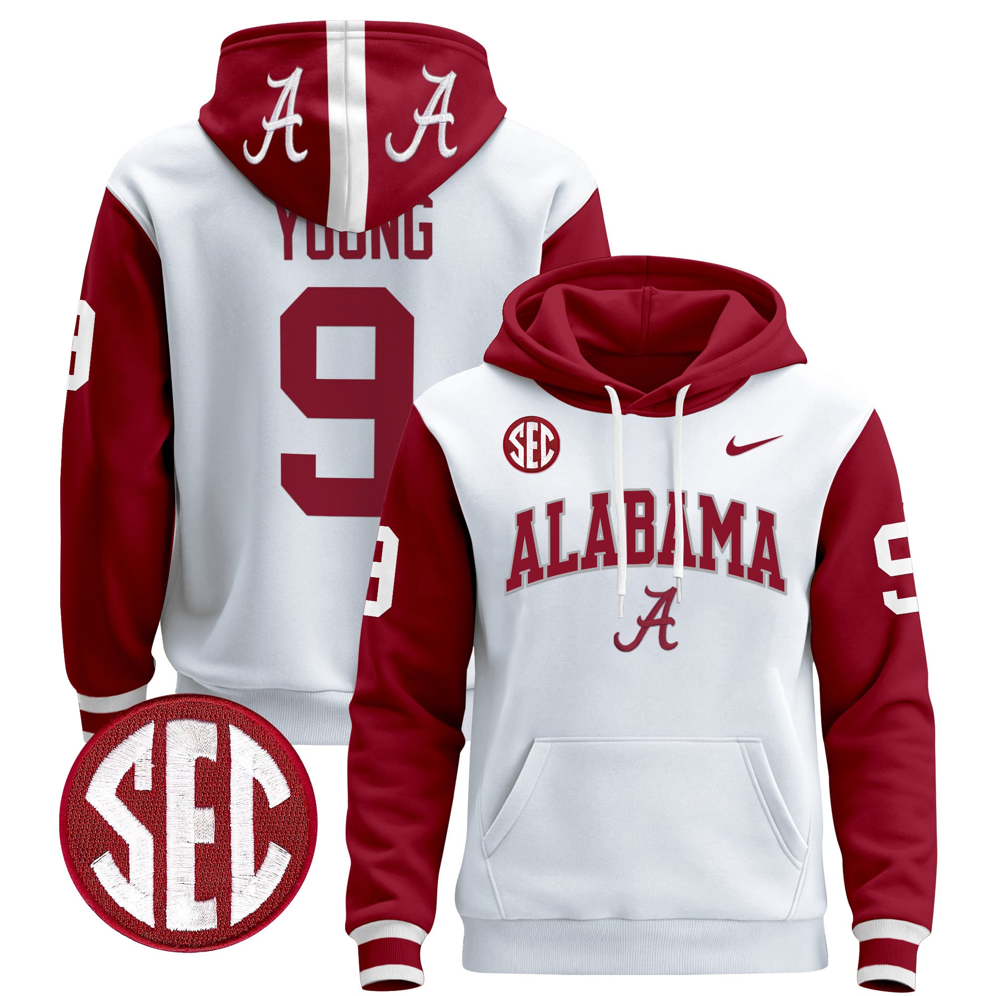 Men's Alabama Crimson Tide 2024 Pullover Hoodie V3