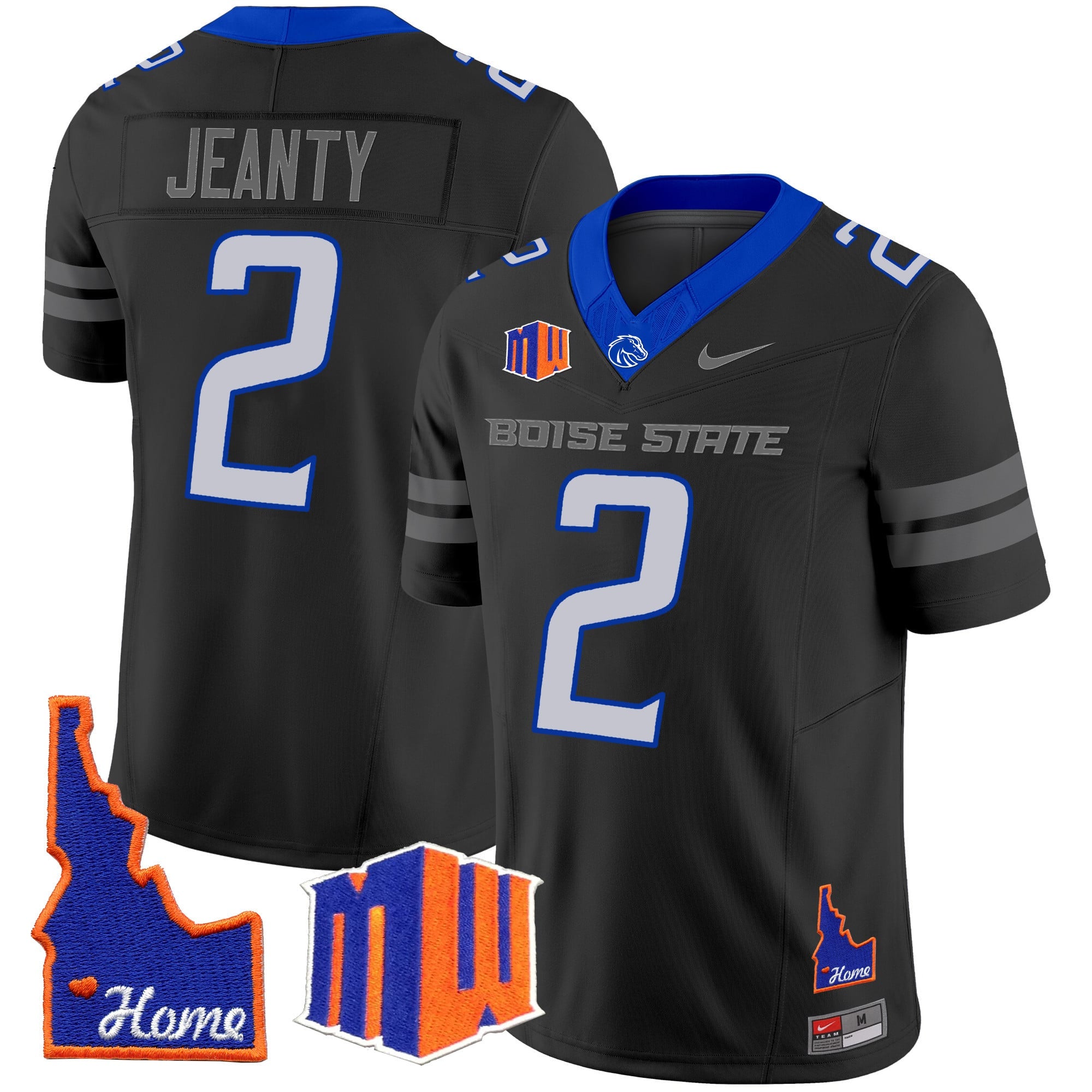 Men's Boise State Broncos 2024 Home Patch Vapor Limited Jersey - All Stitched