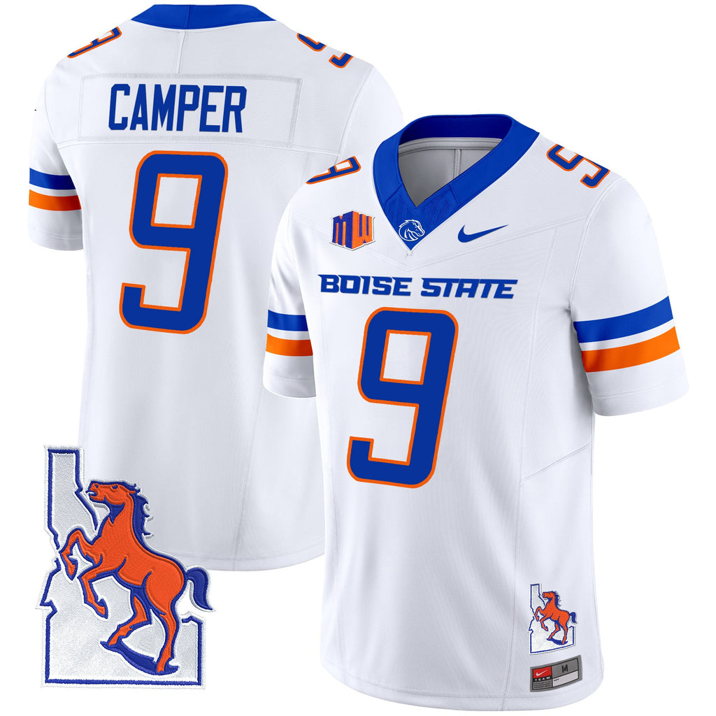 Men's Boise State Broncos 2024 Map Patch Vapor Limited Jersey - All Stitched