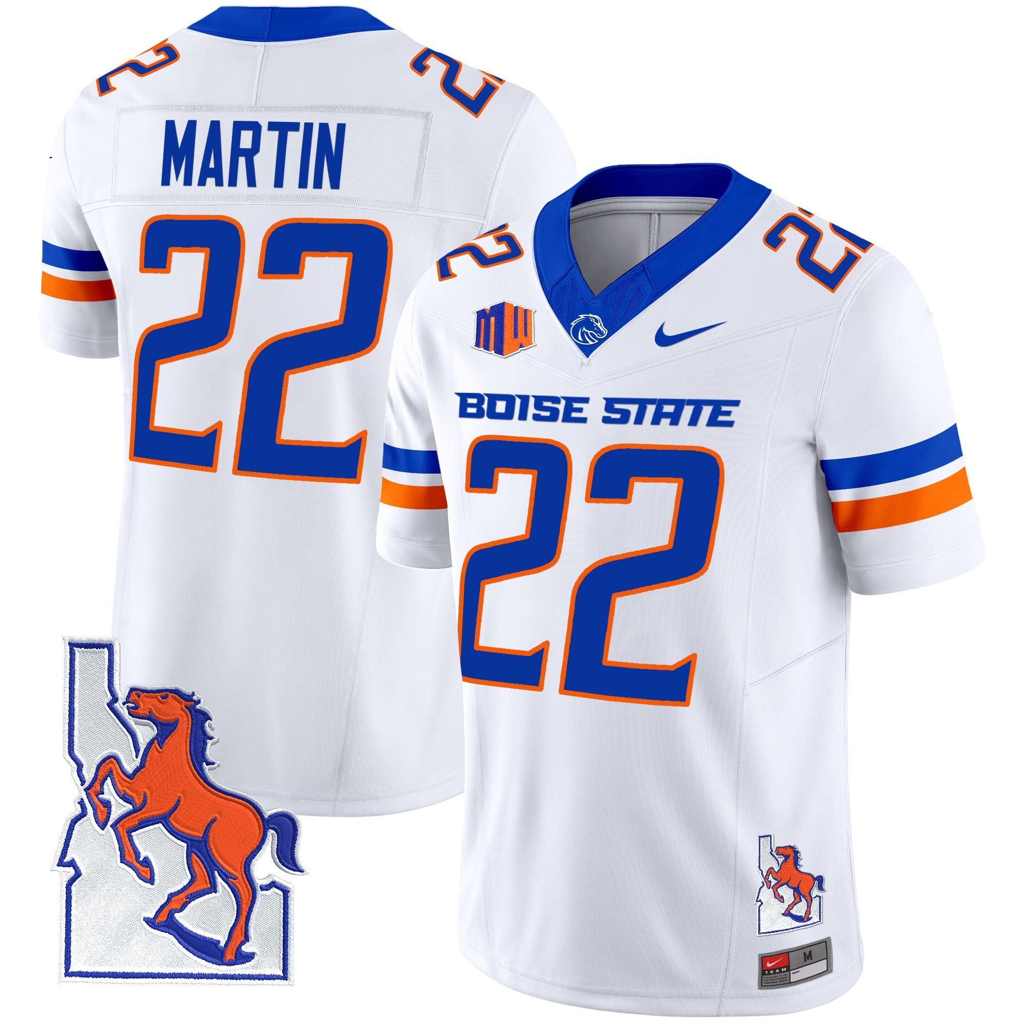 Men's Boise State Broncos 2024 Map Patch Vapor Limited Jersey - All Stitched