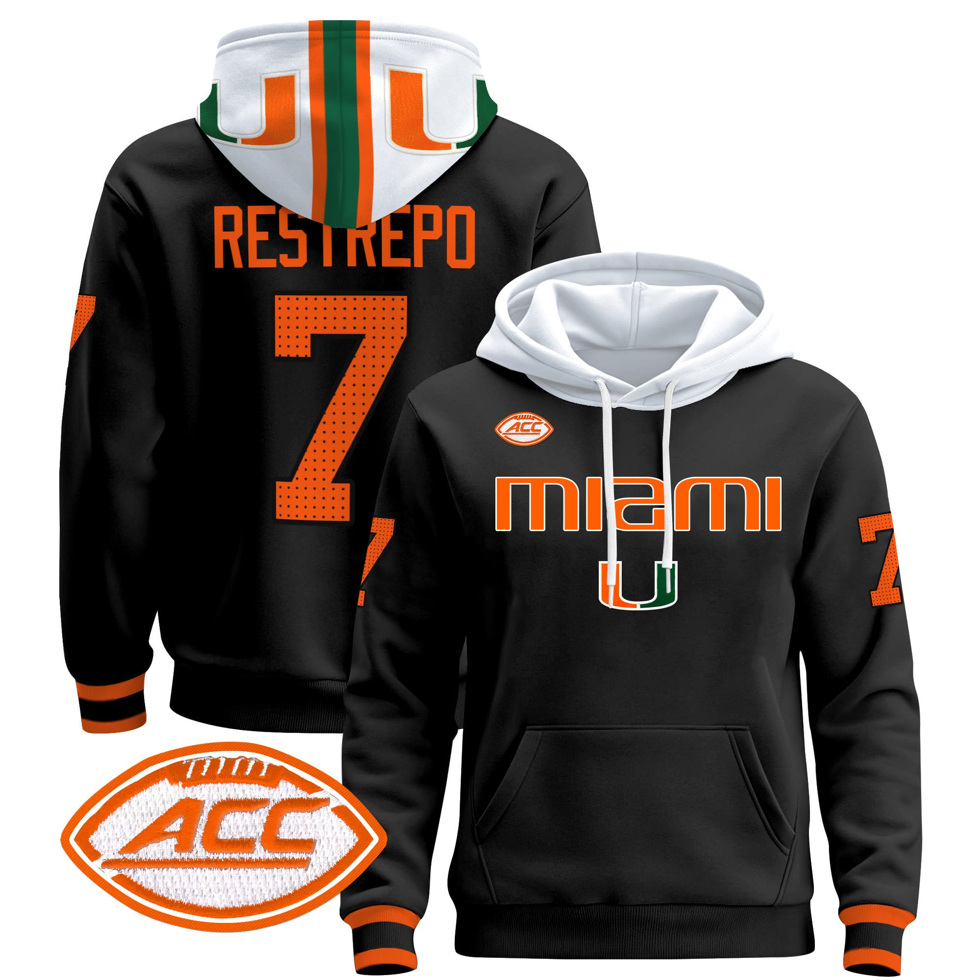 Miami Hurricanes 2024 Pullover Hoodie V3