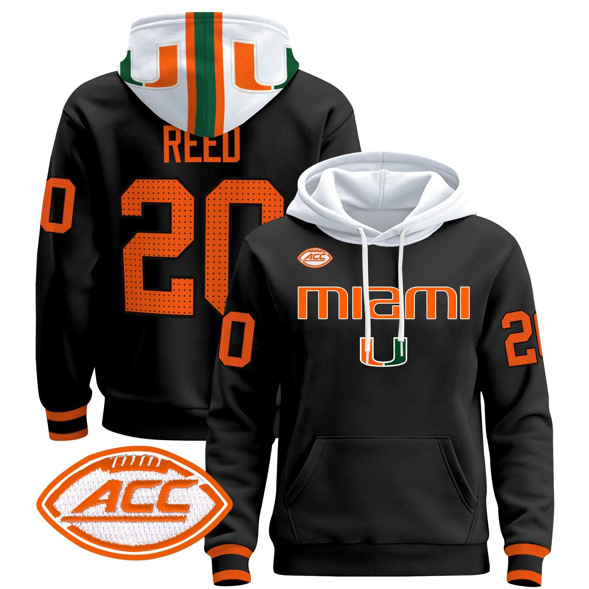 Miami Hurricanes 2024 Pullover Hoodie V3