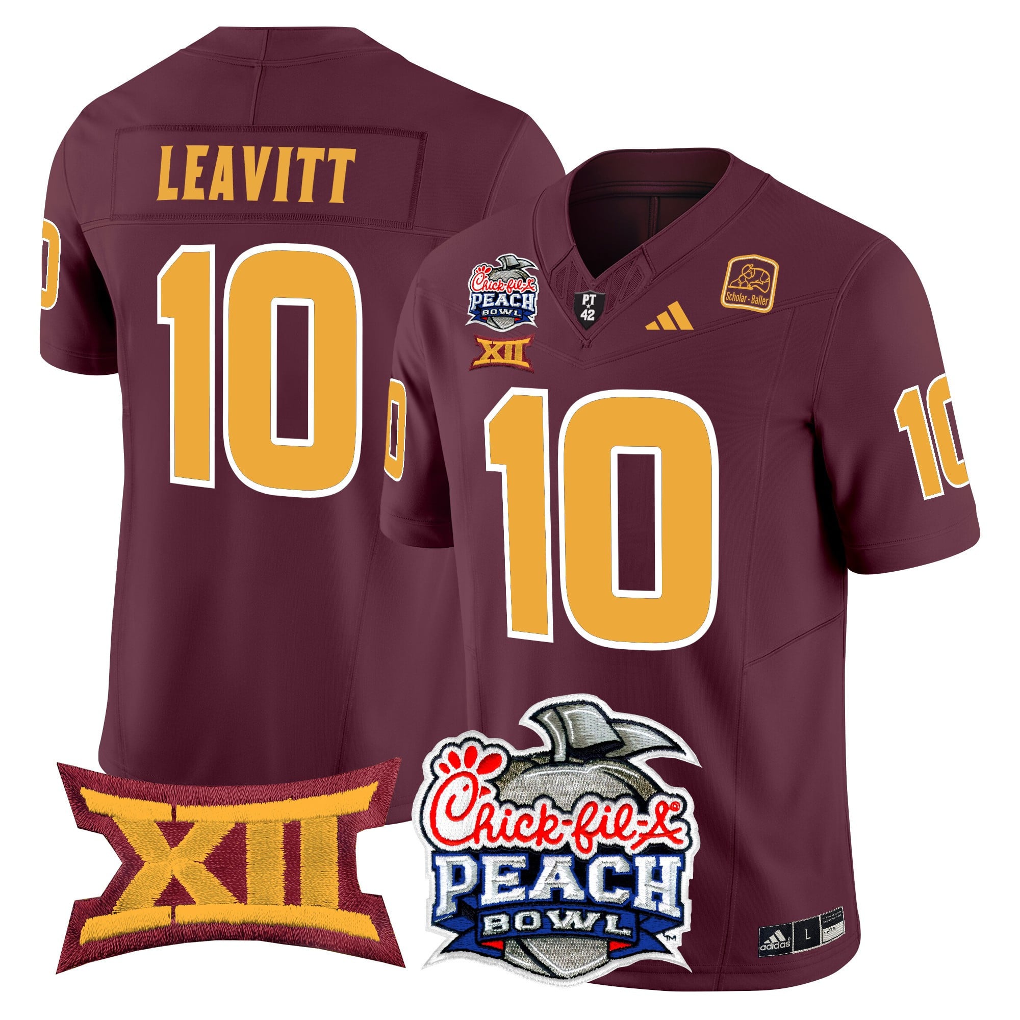 Men's Arizona State Sun Devils 2025 Peach Bowl Vapor Limited Jersey - All Stitched